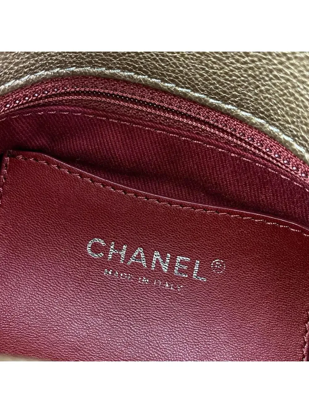 Chanel Mademoiselle Bowling Bag Khaki #305444C18B